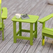 FLASH FURNITURE Lime All-Weather Adirondack Side Table JJ-T14001-LM-GG